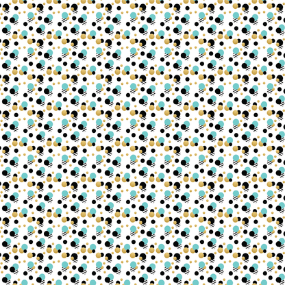 Girl Boss Teal Dots Pattern Acrylic Sheet - CMB Pattern Acrylic