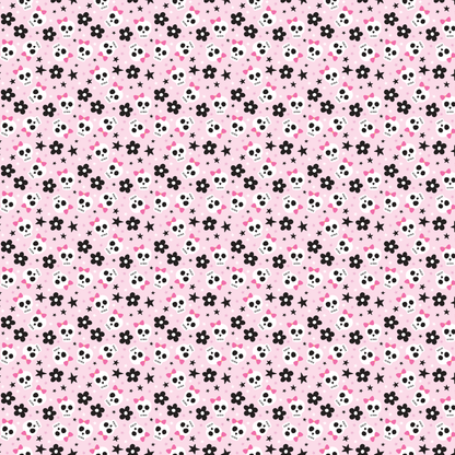 Girly Skulls Pattern Acrylic Sheets - CMB Pattern Acrylic