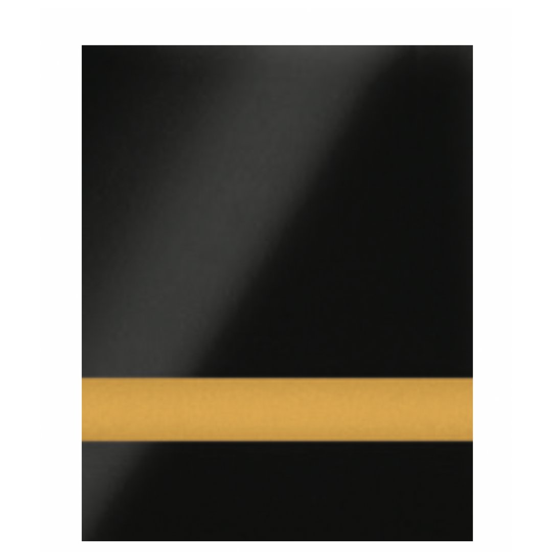 Gloss Black Engraves Gold Laser XT Two Tone Acrylic | Gloss Acrylic Sheet | CMB Acrylic
