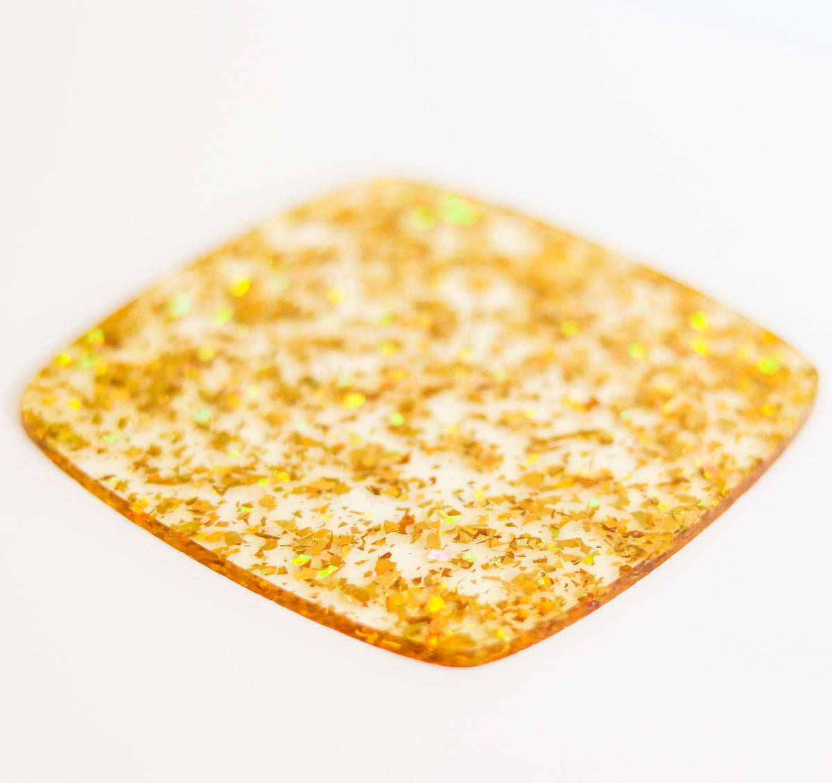 Gold Holographic Flake Glitter Cast Acrylic | Glitter Acrylic Sheet | CMB Acrylic