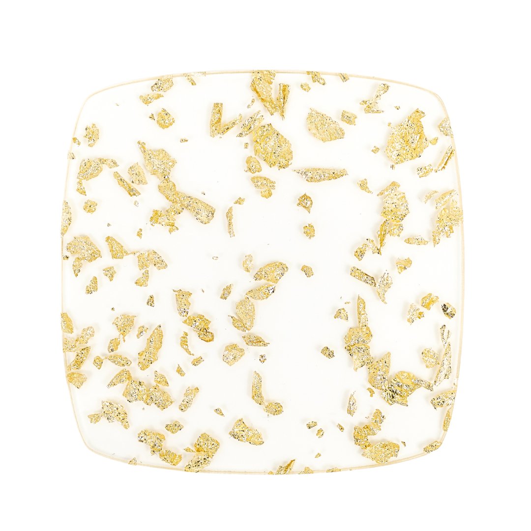 Gold Metallic Foil Flakes Glitter Cast Acrylic | Metallic Acrylic Sheet | CMB Acrylic