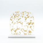 Gold Metallic Foil Flakes Glitter Cast Acrylic | Metallic Acrylic Sheet | CMB Acrylic
