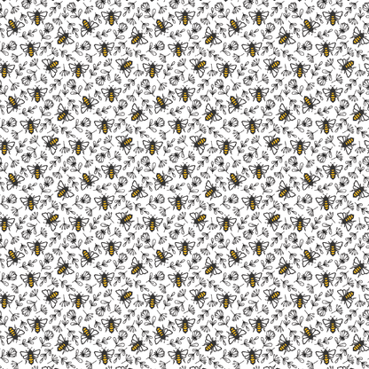 Golden Bee Floral Pattern Acrylic Sheets - CMB Pattern Acrylic