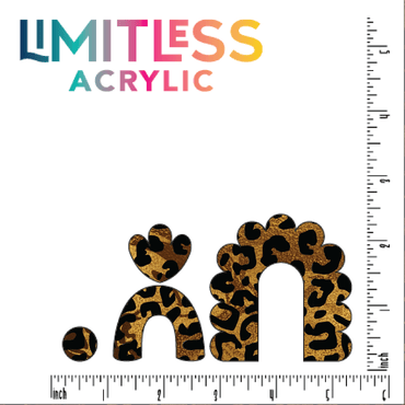 Golden Swirl Leopard Pattern Acrylic Sheet - CMB Pattern Acrylic