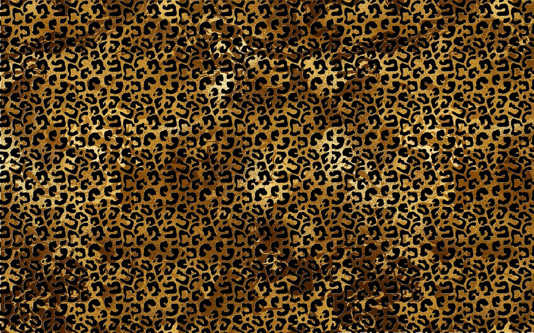 Golden Swirl Leopard Pattern Sheet - CMB Pattern Acrylic