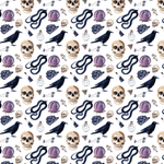 Gothic Halloween Pattern Acrylic Sheet - CMB Pattern Acrylic