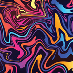 Graphiti Swirls Pattern Acrylic Sheets - CMB Pattern Acrylic