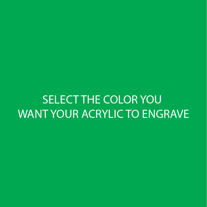 Grass Green Two Tone Acrylic Sheets | SELECT YOUR ENGRAVE COLOR - CMB Two Tone