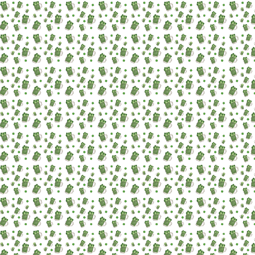 Green Beer Pattern Acrylic Sheets - CMB Pattern Acrylic
