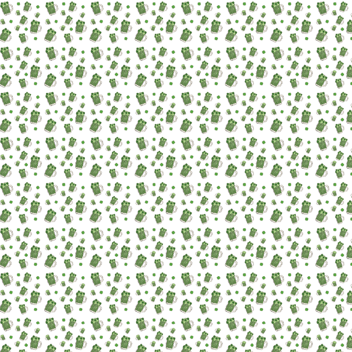 Green Beer Pattern Acrylic Sheets - CMB Pattern Acrylic