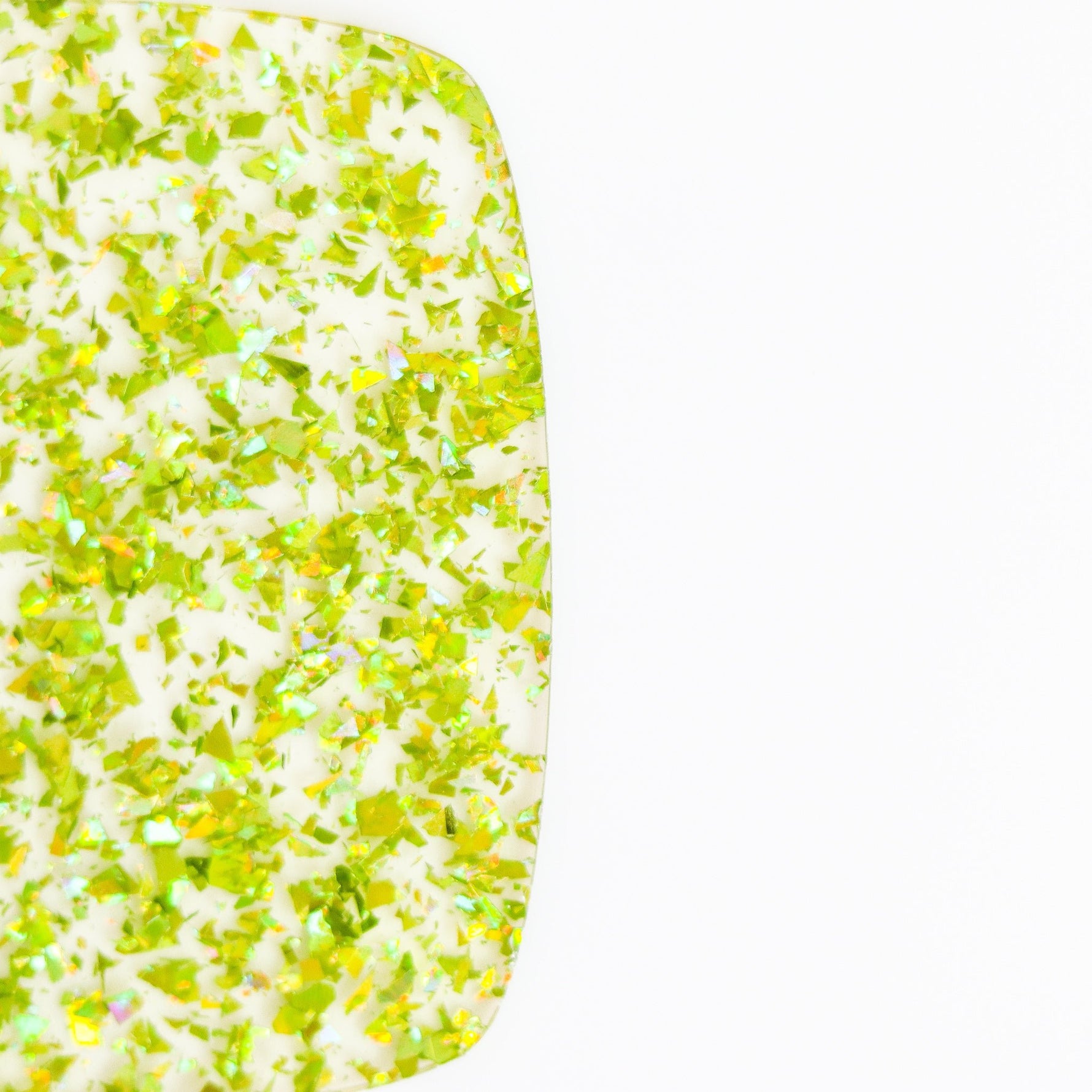 Green Flake Glitter Cast Acrylic | Glitter Acrylic Sheet | CMB Acrylic