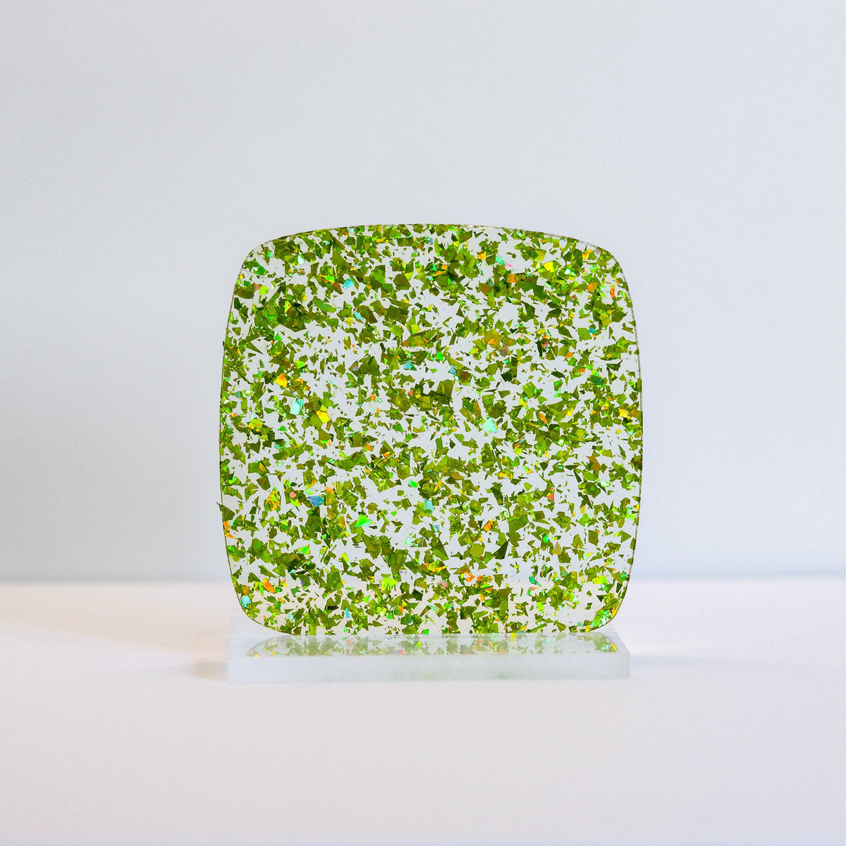 Green Flake Glitter Cast Acrylic | Glitter Acrylic Sheet | CMB Acrylic