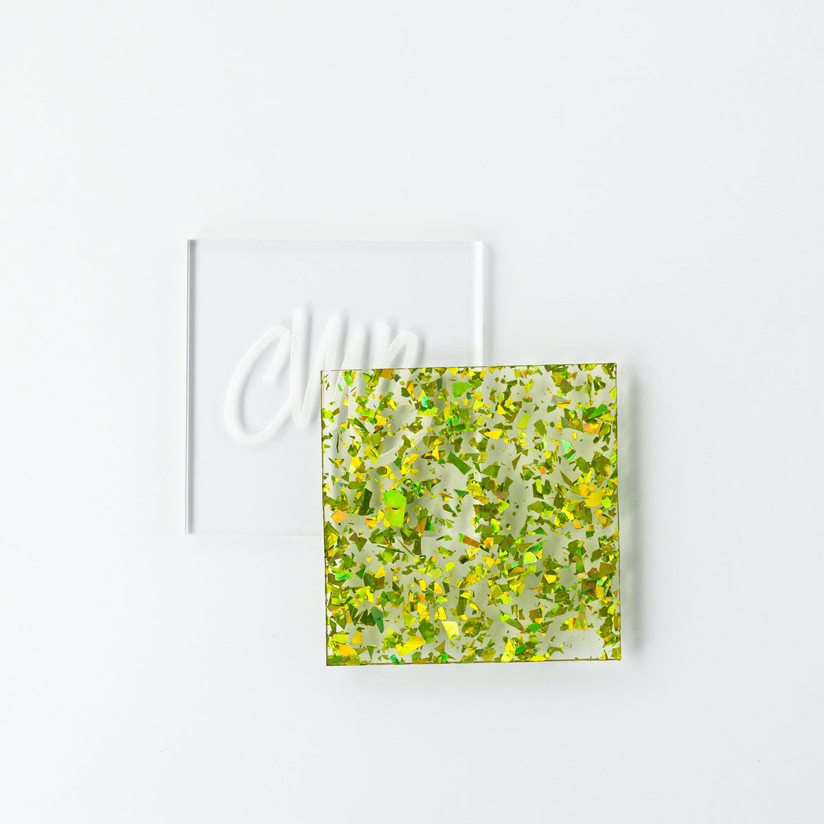 Green Flake Glitter Cast Acrylic | Glitter Acrylic Sheet | CMB Acrylic