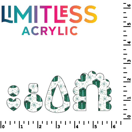 Green Gifts Pattern Acrylic Sheets - CMB Pattern Acrylic