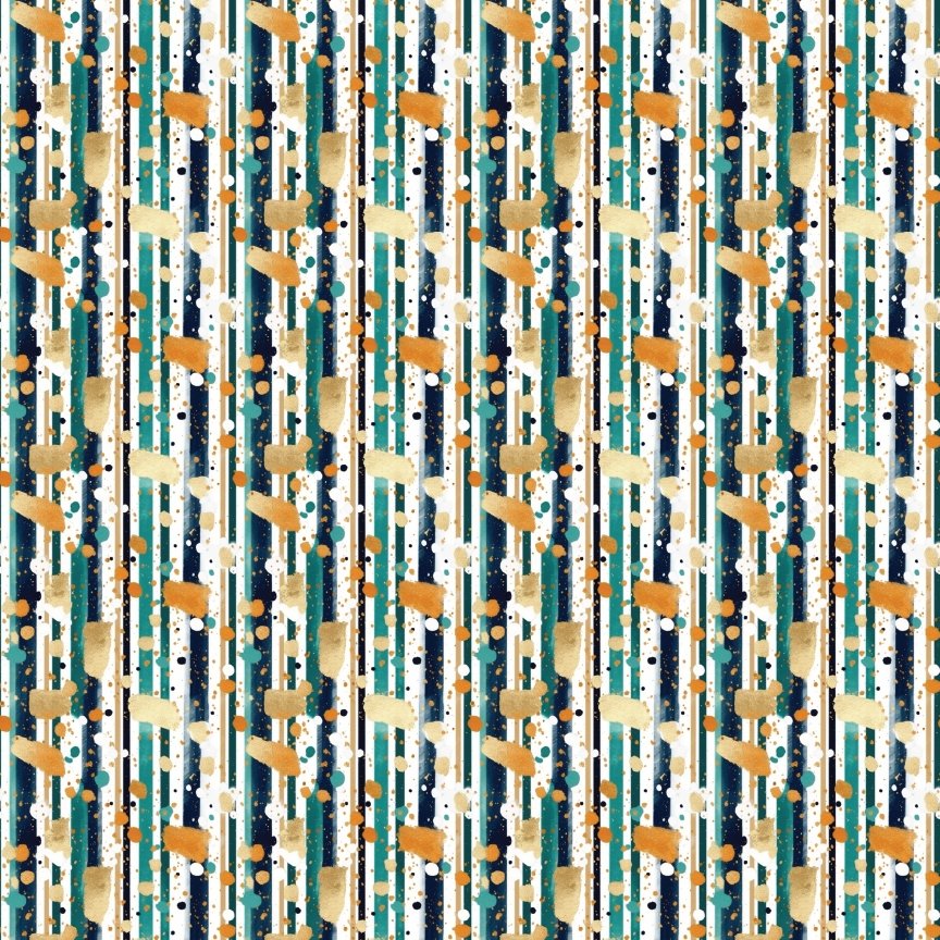 Green & Gold Paint Stripes Pattern Acrylic Sheets - CMB Pattern Acrylic