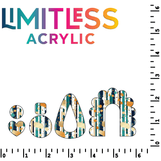 Green & Gold Paint Stripes Pattern Acrylic Sheets - CMB Pattern Acrylic