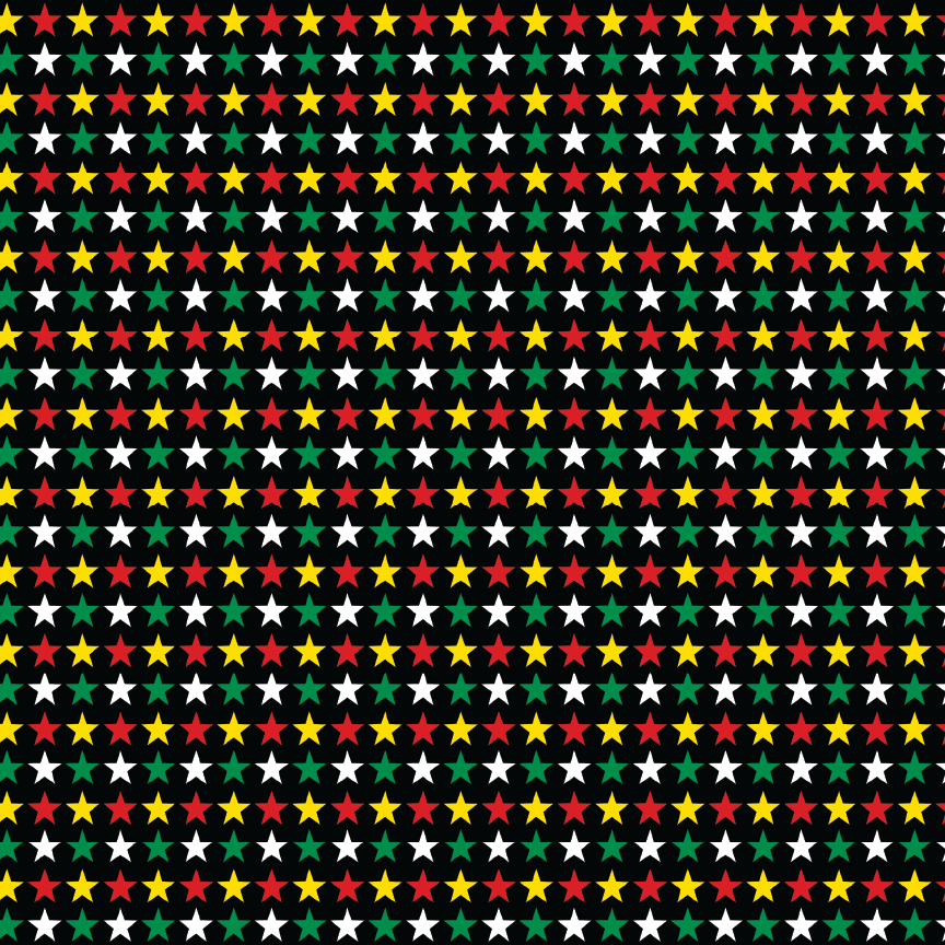 Green, Gold, Red Stars Pattern Acrylic Sheets - CMB Pattern Acrylic