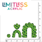 Green Leopard Clover Geometric Pattern Acrylic Sheet - CMB Pattern Acrylic