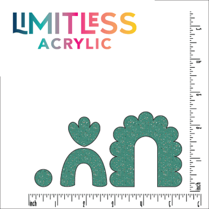 Green Terrazzo Pattern Acrylic Sheet - CMB Pattern Acrylic