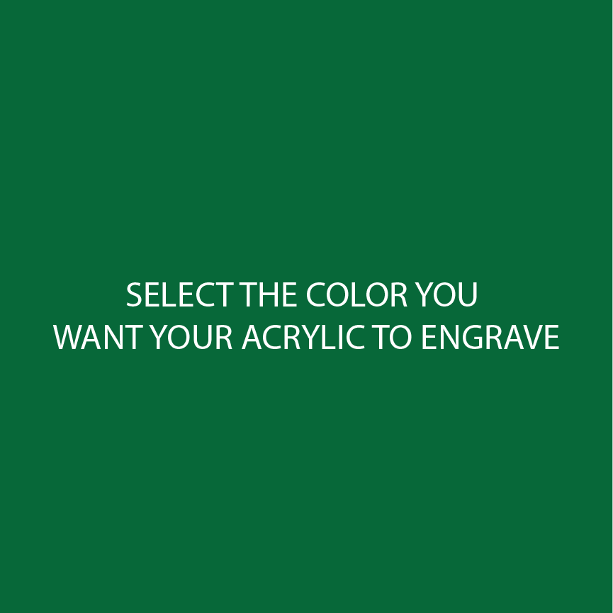 Green Two Tone Acrylic Sheets | SELECT YOUR ENGRAVE COLOR - CMB Two Tone
