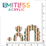 Groovy Christmas Stripes Pattern Acrylic Sheet - CMB Pattern Acrylic