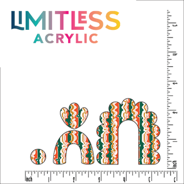Groovy Christmas Stripes Pattern Acrylic Sheet - CMB Pattern Acrylic