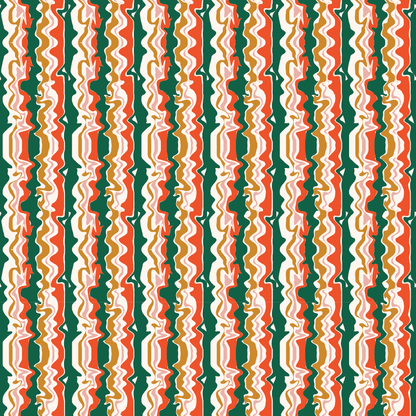 Groovy Christmas Stripes Pattern Acrylic Sheet - CMB Pattern Acrylic