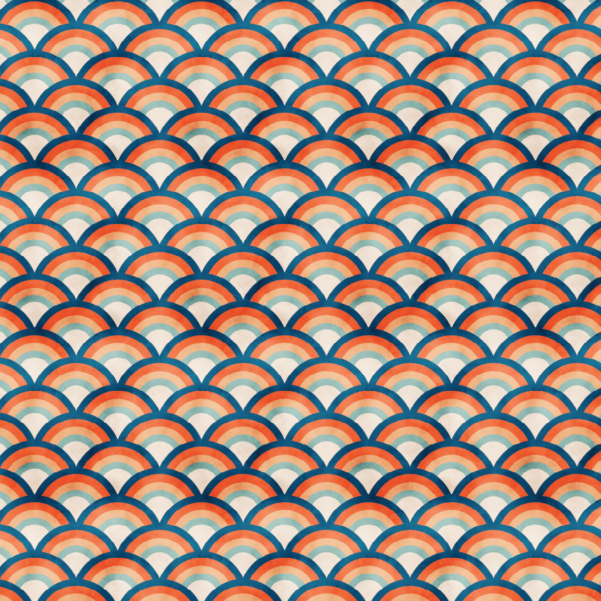 Groovy Rainbows Pattern Acrylic Sheets - CMB Pattern Acrylic