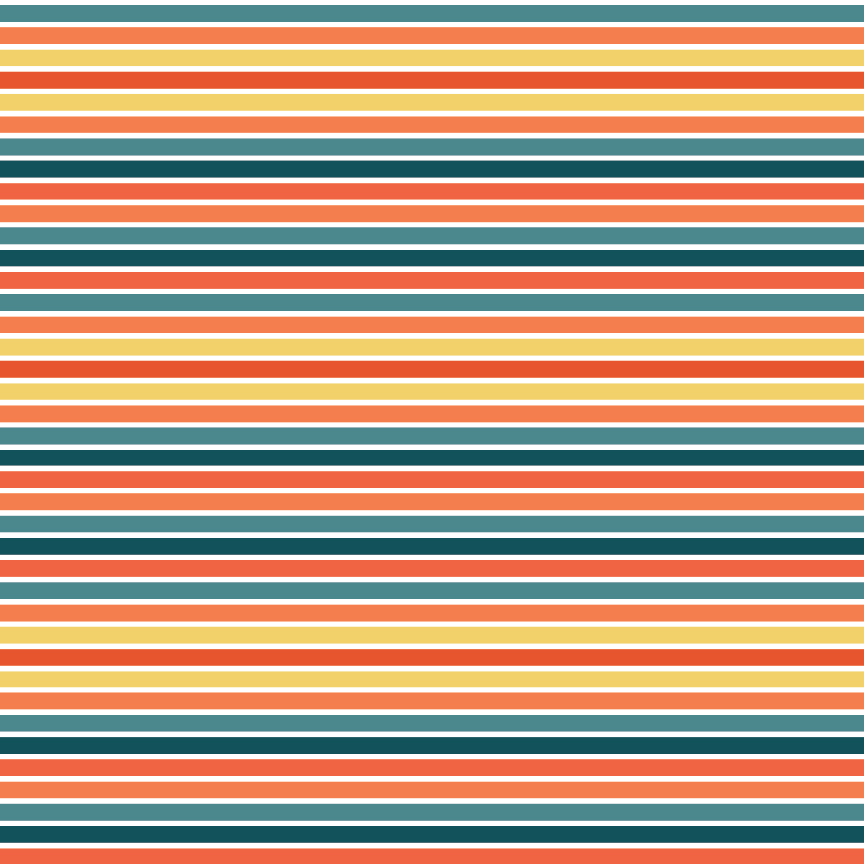 Groovy Summer Stripes Pattern Acrylic Sheets - CMB Pattern Acrylic