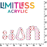 Heart Lines Pattern Acrylic Sheets - CMB Pattern Acrylic
