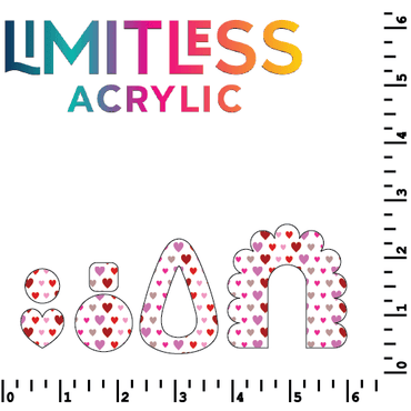 Heart Lines Pattern Acrylic Sheets - CMB Pattern Acrylic