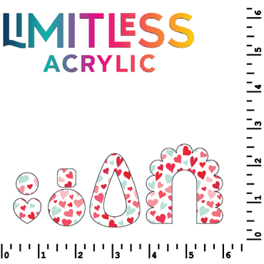 Hearts Pattern Acrylic Sheets - CMB Pattern Acrylic
