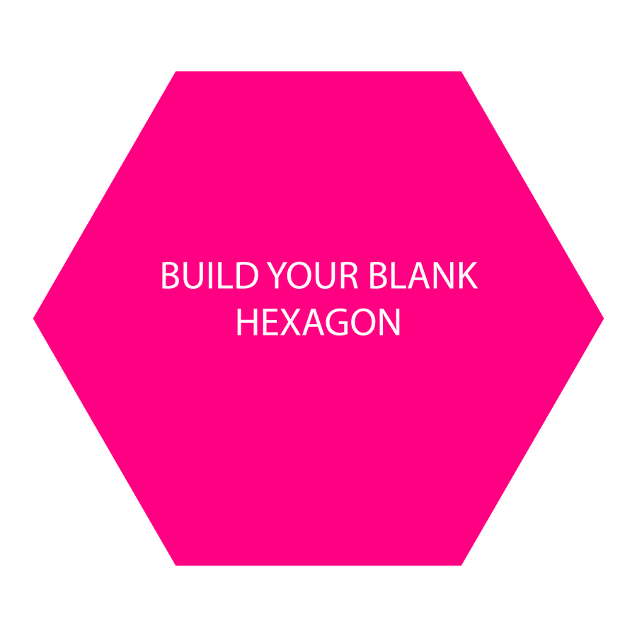 Hexagon Acrylic Blanks - Blank Builder Shapes