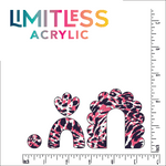 Hot Pink Jaguar Skin Pattern Acrylic Sheet - CMB Pattern Acrylic