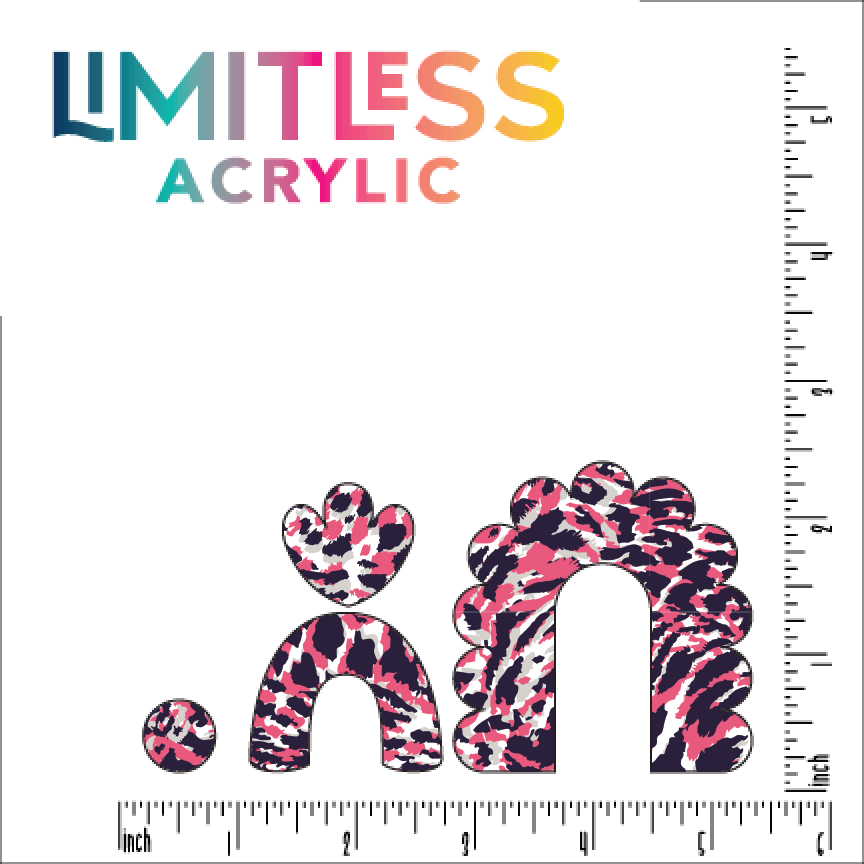 Hot Pink Jaguar Skin Pattern Acrylic Sheet - CMB Pattern Acrylic