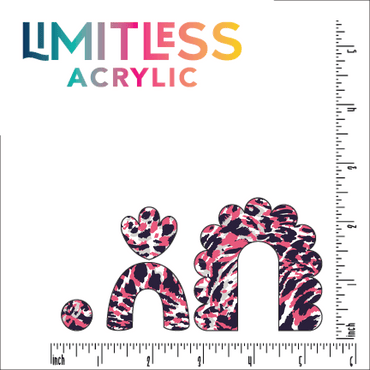 Hot Pink Jaguar Skin Pattern Acrylic Sheet - CMB Pattern Acrylic
