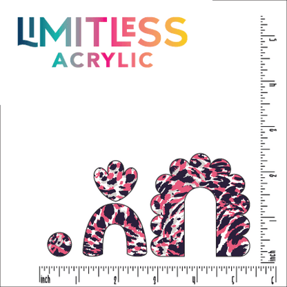 Hot Pink Jaguar Skin Pattern Acrylic Sheet - CMB Pattern Acrylic