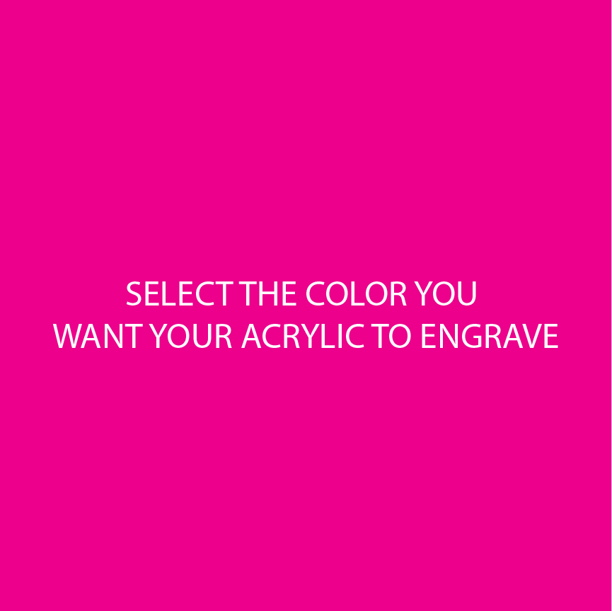 Hot Pink Two Tone Acrylic Sheets | SELECT YOUR ENGRAVE COLOR - CMB Two Tone