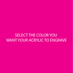 Hot Pink Two Tone Acrylic Sheets | SELECT YOUR ENGRAVE COLOR - CMB Two Tone