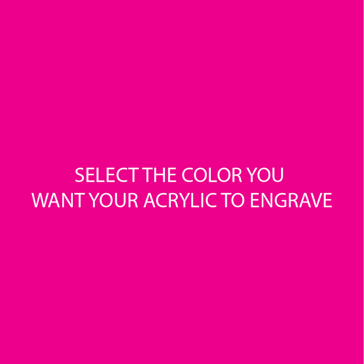 Hot Pink Two Tone Acrylic Sheets | SELECT YOUR ENGRAVE COLOR - CMB Two Tone