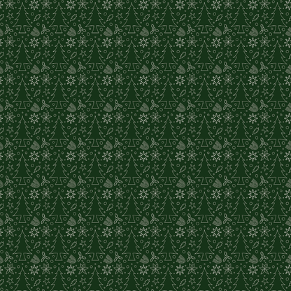 Hunter Green Christmas Pattern Acrylic Sheets - CMB Pattern Acrylic
