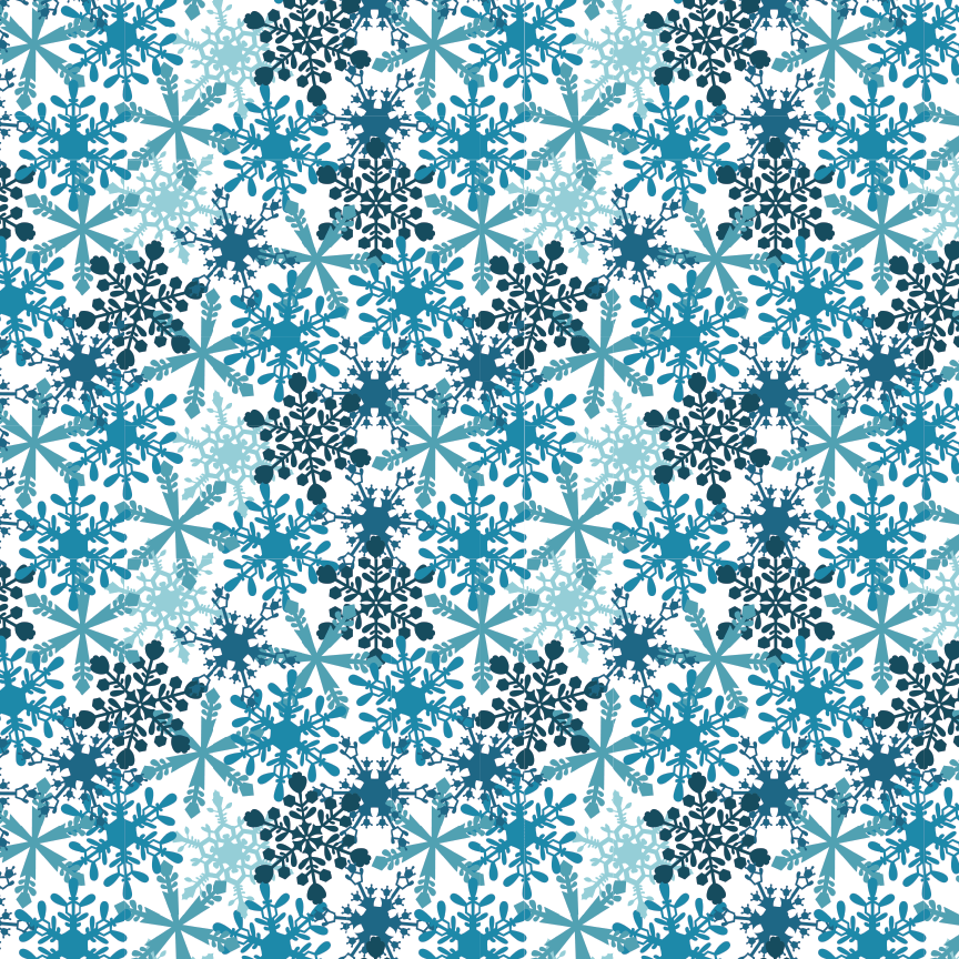 Icey Blue Snowflakes Pattern Acrylic Sheets - CMB Pattern Acrylic
