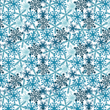 Icey Blue Snowflakes Pattern Acrylic Sheets - CMB Pattern Acrylic