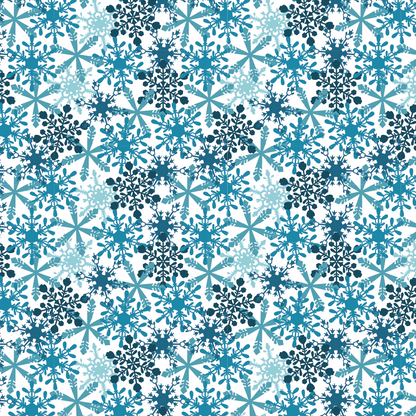 Icey Blue Snowflakes Pattern Acrylic Sheets - CMB Pattern Acrylic