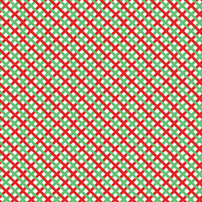 Interlocking Red & Green Brushstrokes Pattern Acrylic Sheets - CMB Pattern Acrylic