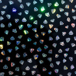 Iridescent Diamonds on Black Acrylic | Iridescent Acrylic Sheet | CMB Acrylic
