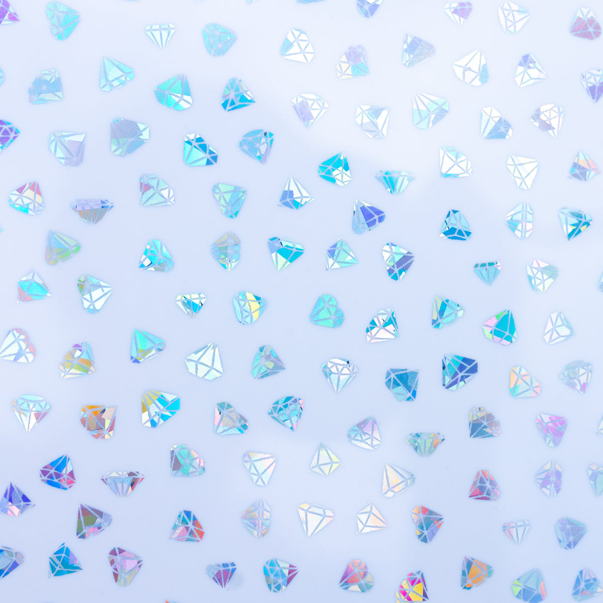 Iridescent Diamonds on White Acrylic | Iridescent Acrylic Sheet | CMB Acrylic