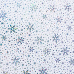 Iridescent Snowflake on White Acrylic | Iridescent Acrylic Sheet | CMB Acrylic