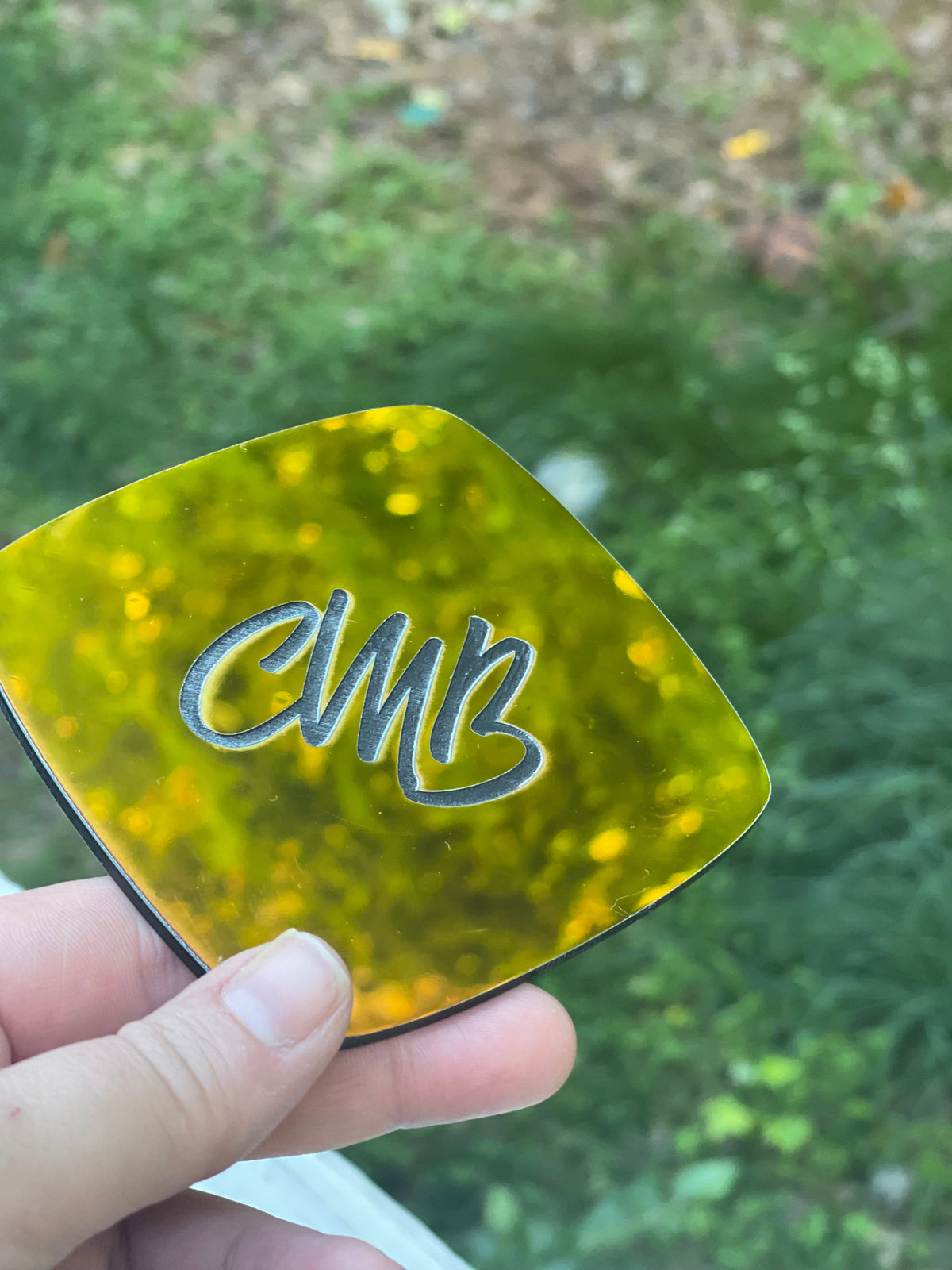 Iridescent Solar Flare Engraves Black Two Tone Acrylic | Iridescent Acrylic Sheet | CMB Acrylic
