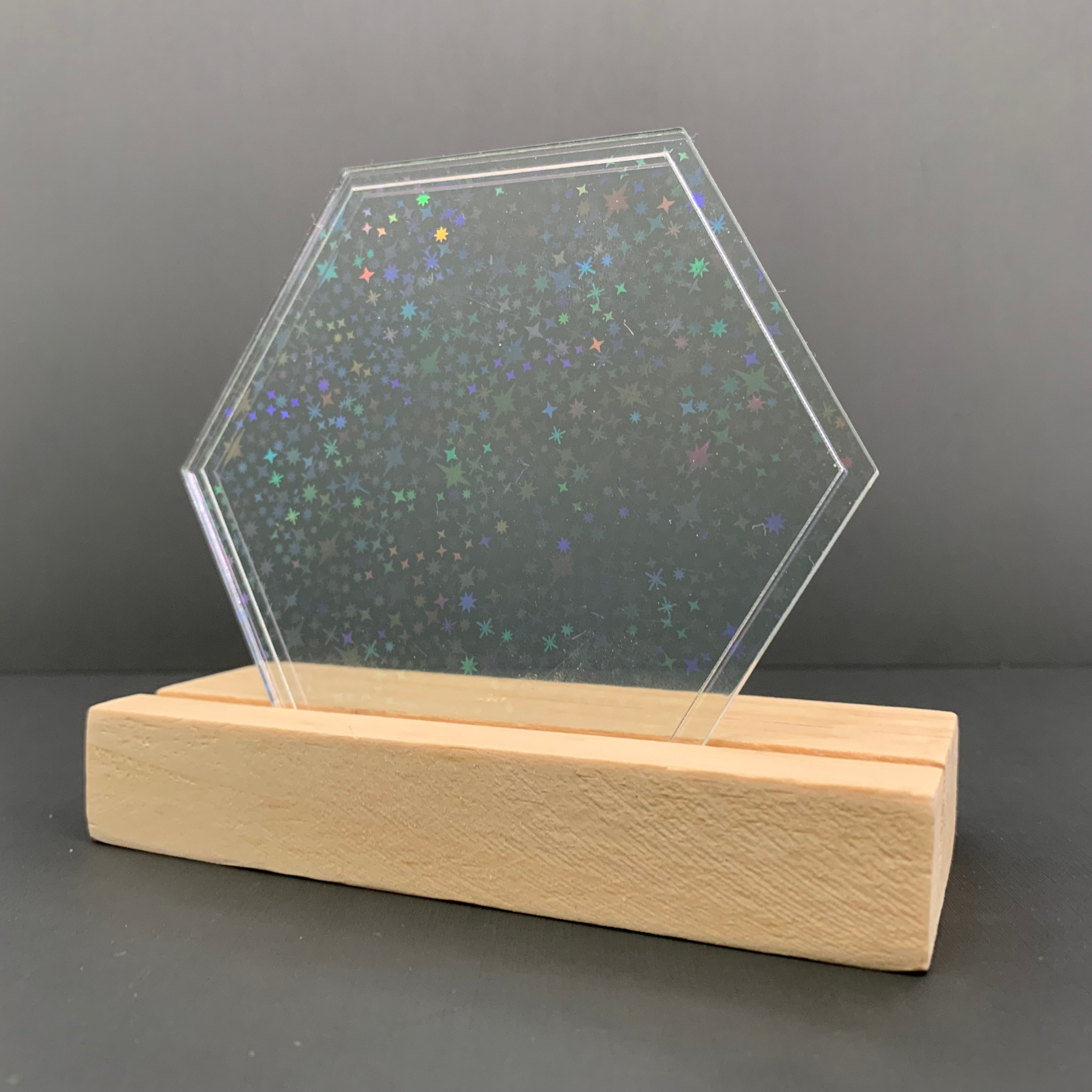 Iridescent Stars Prism Acrylic | Iridescent Acrylic Sheet | CMB Acrylic